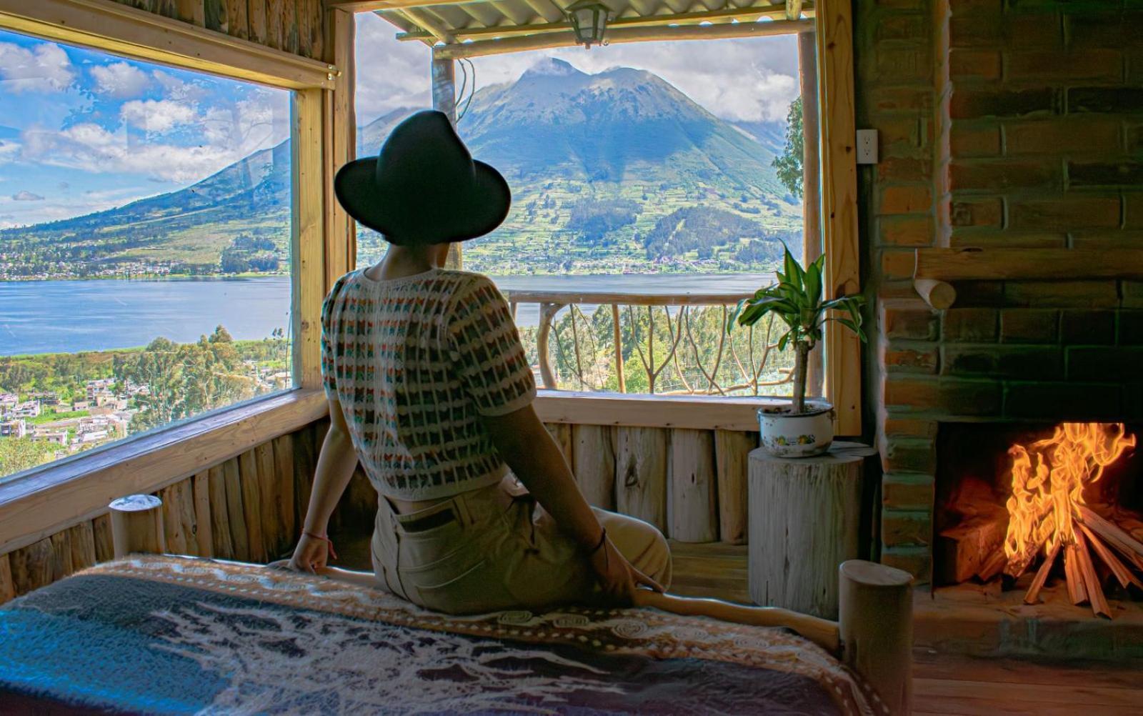 Cabanas Y Glampings Balcon Del Lago Otavalo Exterior foto