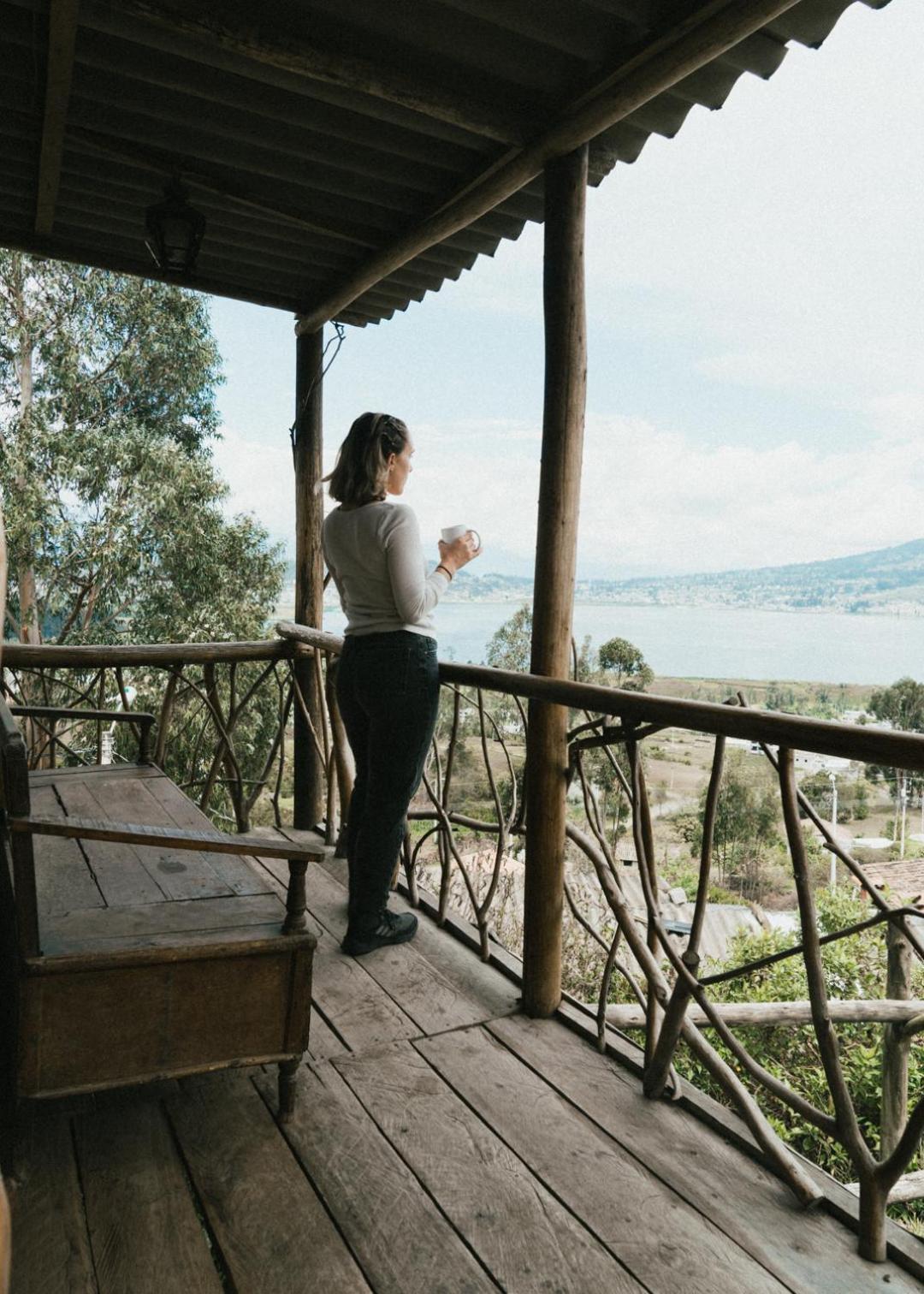 Cabanas Y Glampings Balcon Del Lago Otavalo Exterior foto